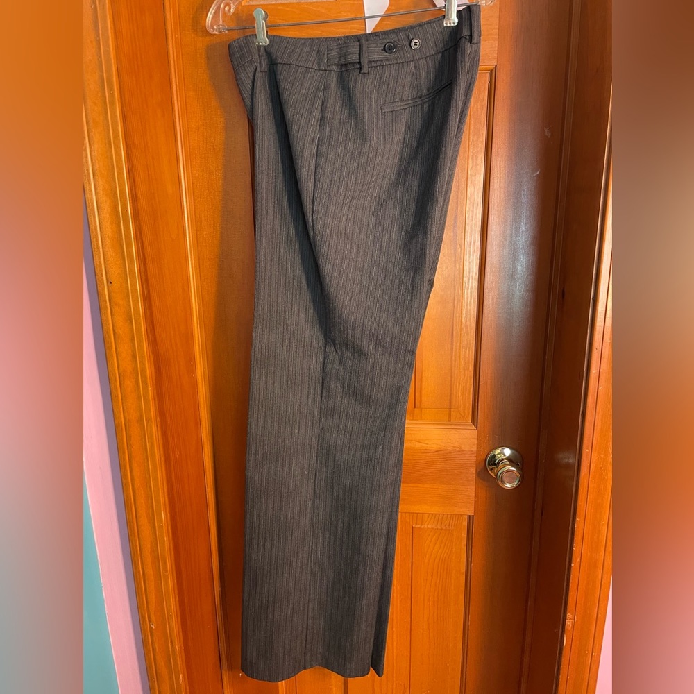 NY&Co gray pinstripe dress pants.